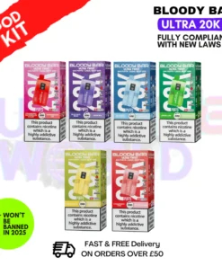 Bloody Bar 20K Puff Ultra Twist Pre-Filled Bar | Only £8.99