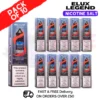 Blueberry Cherry Cranberry Elux Legend Nic Salt BOX OF 10