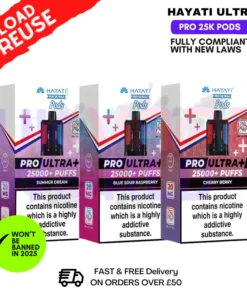Hayati 25K Replacement Pods Pro Ultra Plus - £35