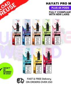 Hayati Pro Max Plus 6K Prefilled Pods - Only £5.39
